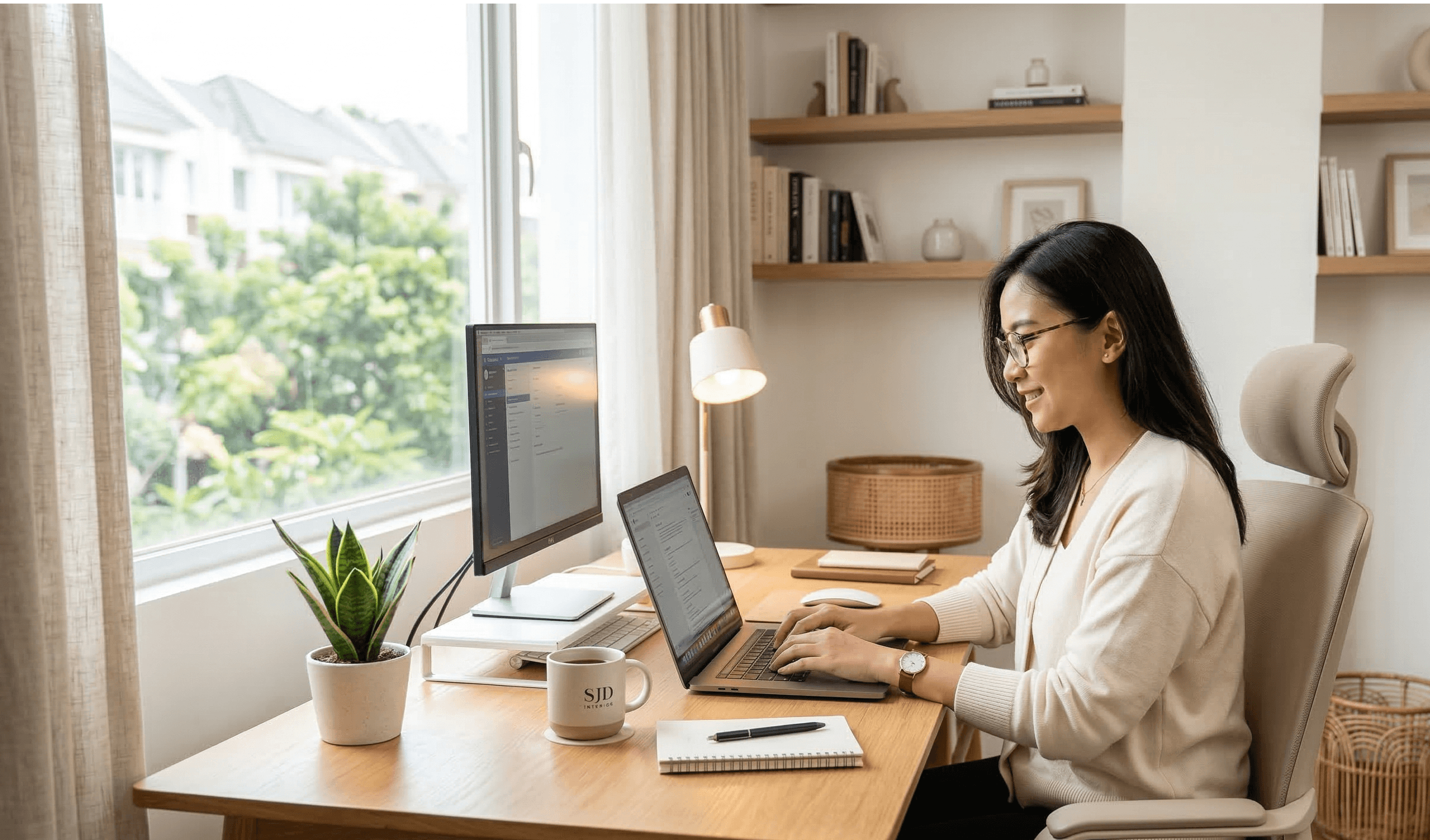 7 Inspirasi Desain Kantor Rumah Minimalis untuk Kerja Lebih Fokus