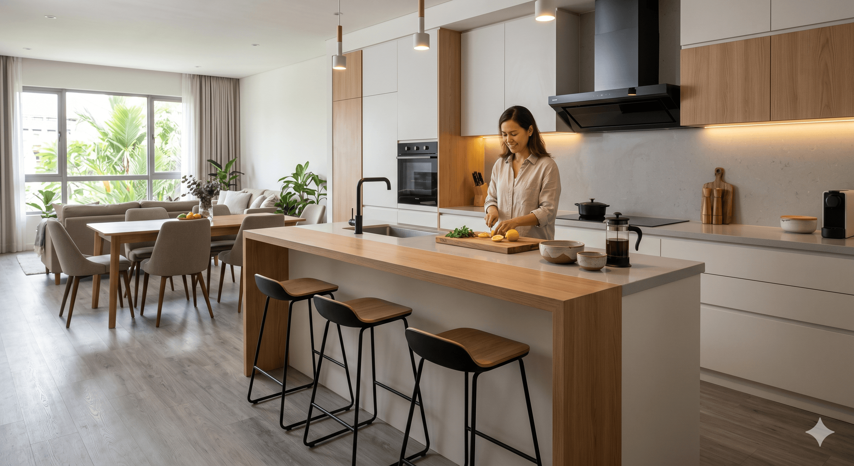 Desain Dapur Terbuka Open Kitchen: Trik Estetik Bebas Bau Masakan