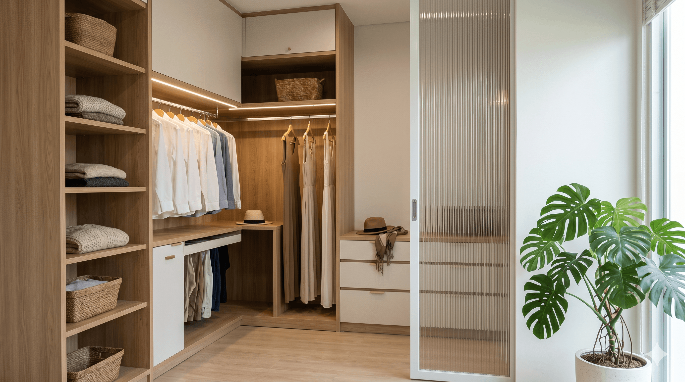 Desain Walk in Closet Rumah: Cara Maksimalkan Space 2m² hingga Luas