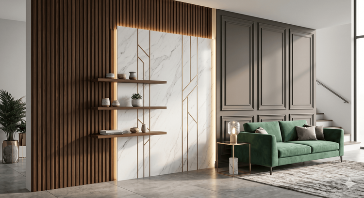 Wall Panel Interior: 5 Tren Dinding Dekoratif yang Bikin Rumah Mewah