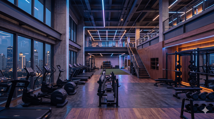 7 Inspirasi Desain Interior Gym Jakarta yang Bangkitkan Motivasi