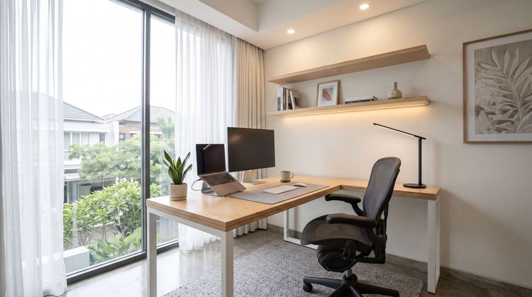 Punggung Pegal dan Susah Fokus? Ini Rahasia Layout Ruang Kerja Rumah Nyaman