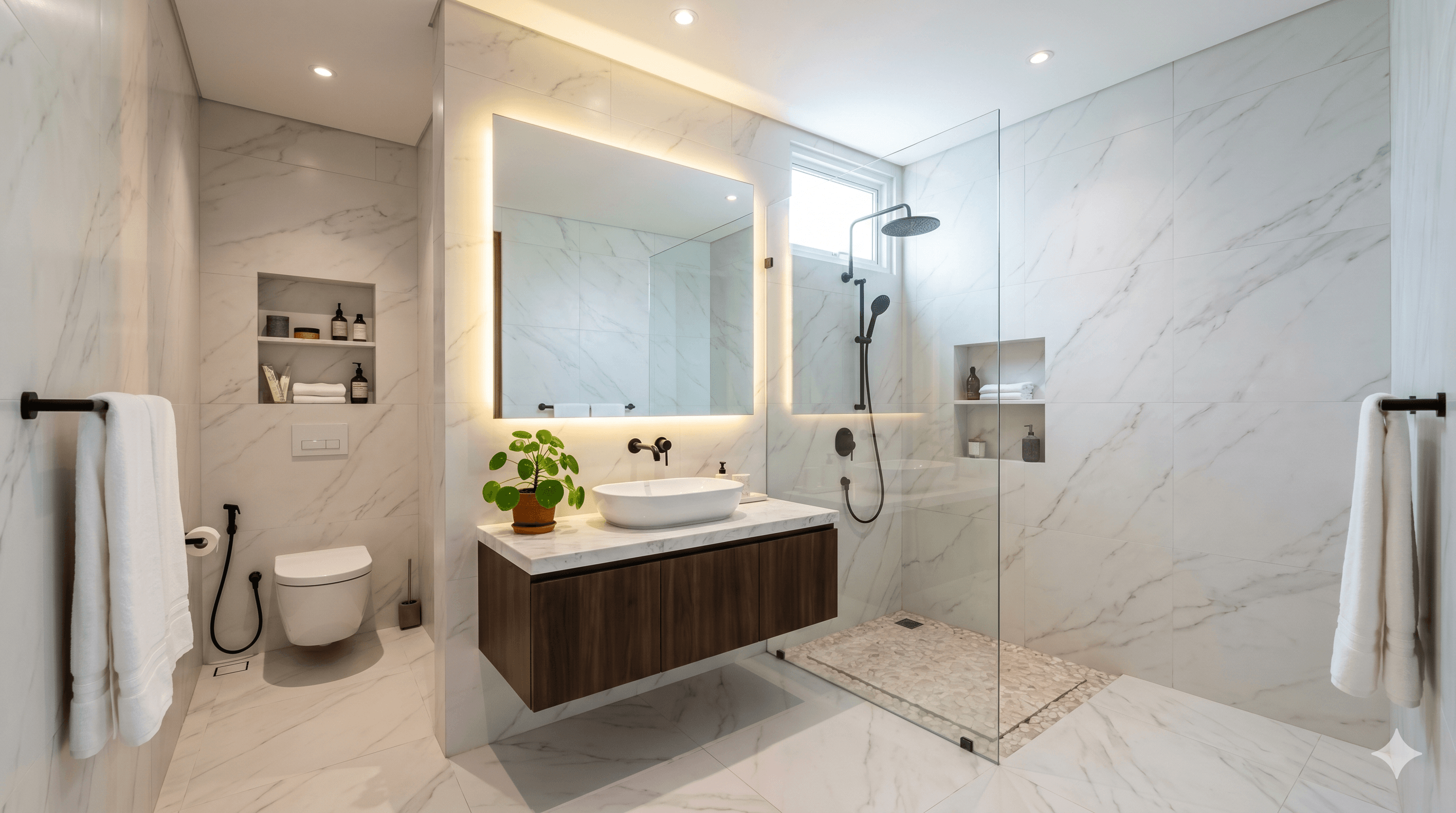 Renovasi Kamar Mandi Bogor: Sulap Ukuran 2x2 Jadi Mewah
